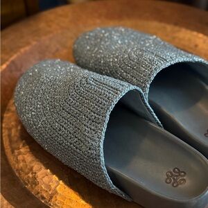 The Sak Sparkling Silver Gray Mules